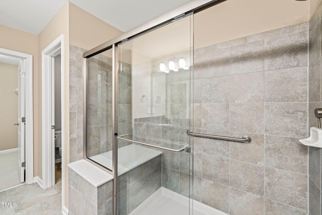 507 Brier Crossings Loop, Durham, NC 27703 - full bathroom with a stall shower and toilet