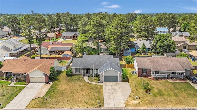 birds eye view of property featuring a residential view