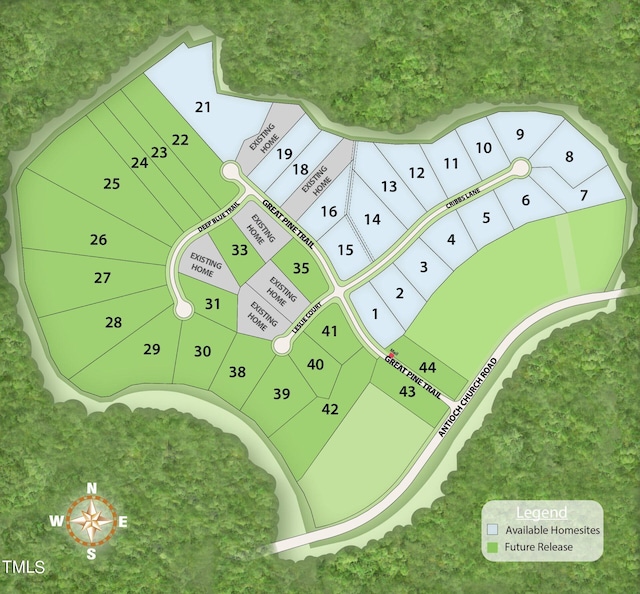 map of parcels