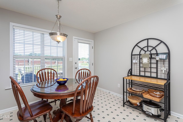 dining area with baseboards