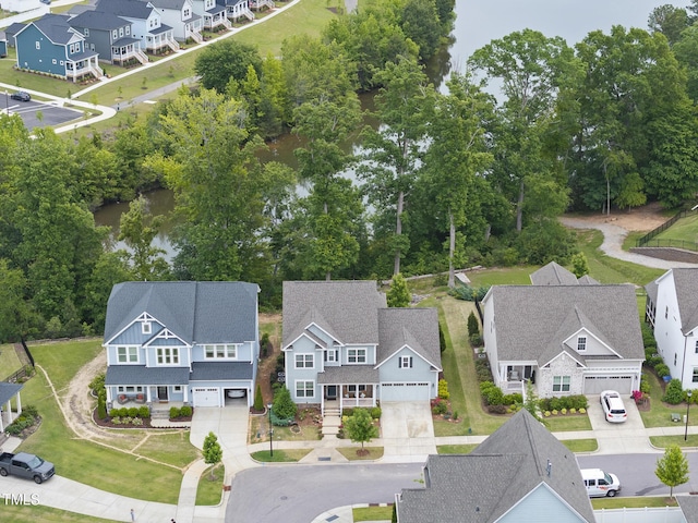 aerial view of residential area
