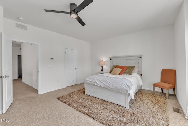 416 Durants Neck Ln, Morrisville, NC 27560 - carpeted bedroom featuring a ceiling fan and baseboards