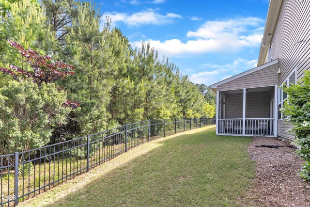 416 Durants Neck Ln, Morrisville, NC 27560 - view of yard featuring a sunroom