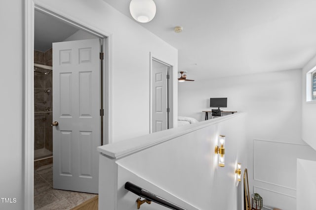 320 W Martin St Unit 205, Raleigh, NC 27601 - hallway featuring an upstairs landing