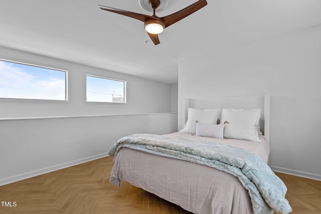 320 W Martin St Unit 205, Raleigh, NC 27601 - bedroom featuring baseboards and ceiling fan