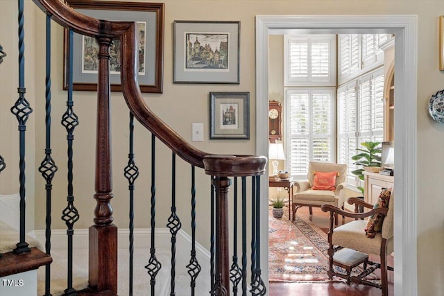 view of stairs