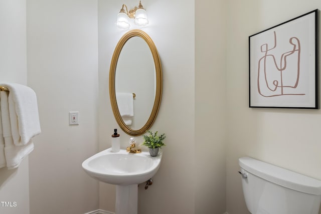 half bath with toilet