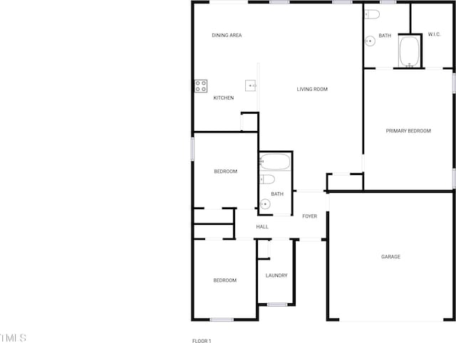 2079 Alderman Way, Creedmoor, NC 27522 - floor plan