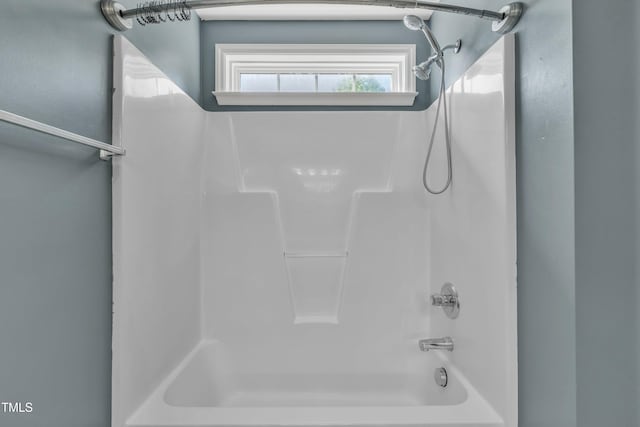 full bath with bathing tub / shower combination