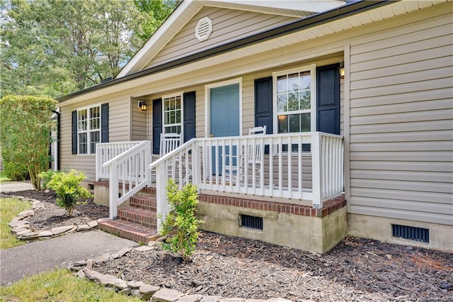 635 Chuckar Ct, Vass, NC 28394 - view of front of home with covered porch and crawl space