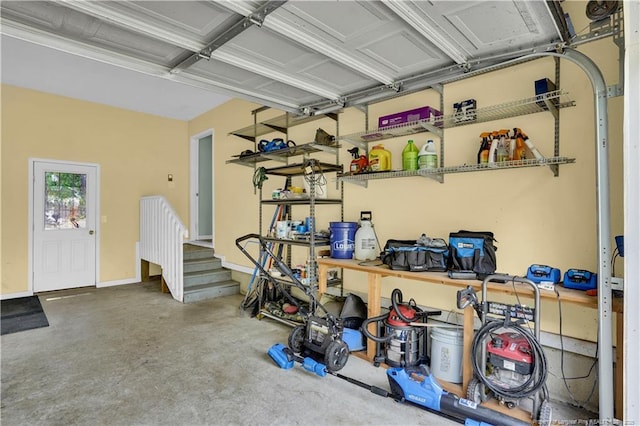 635 Chuckar Ct, Vass, NC 28394 - garage featuring baseboards