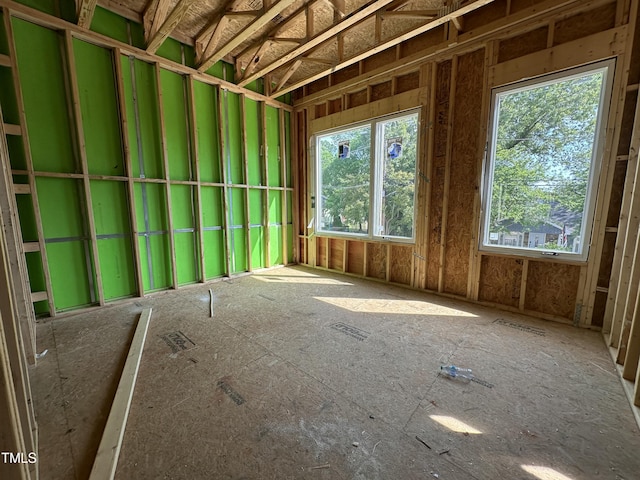 misc room with plenty of natural light and visible vents