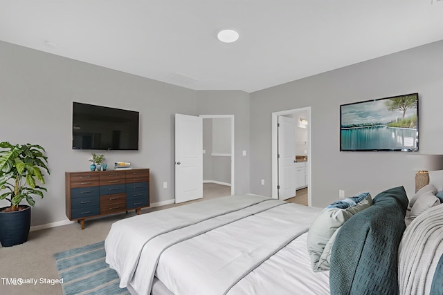 2100 Curry Meadow Way, Durham, NC 27703 - bedroom featuring baseboards and ensuite bathroom