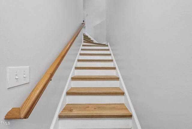 view of stairway