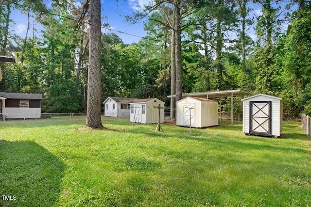 320 Dead End Rd, Enfield, NC 27823 - view of yard with a shed