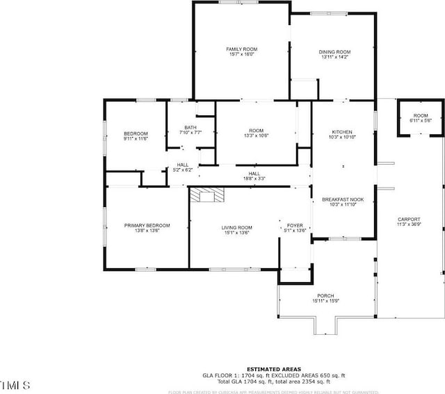320 Dead End Rd, Enfield, NC 27823 - view of home floor plan