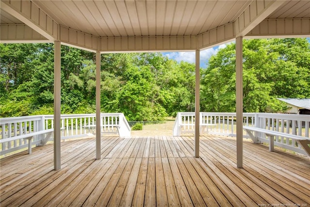 view of wooden terrace