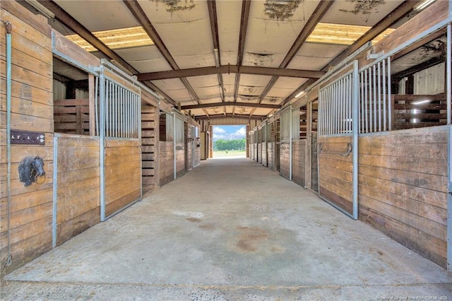 view of horse barn