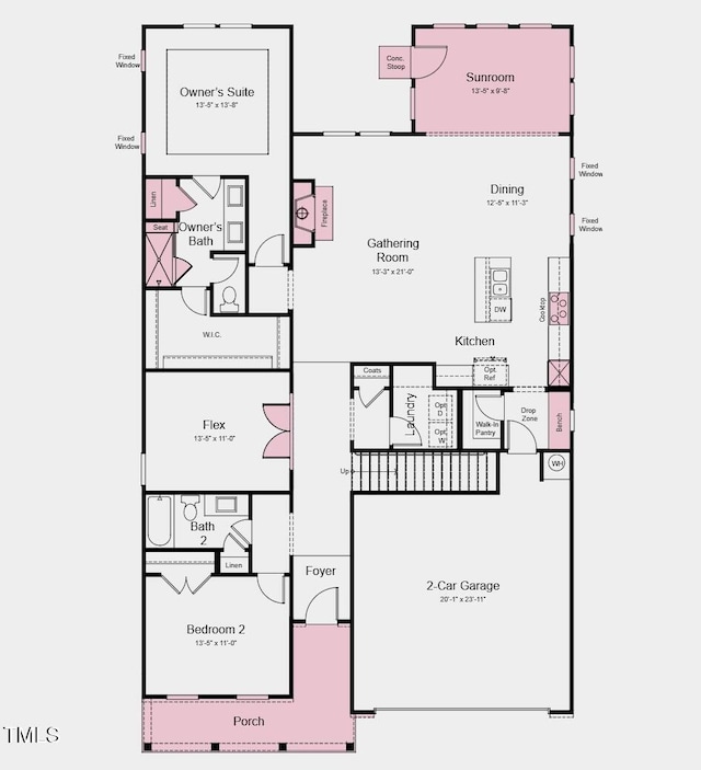 2000 Clydner Dr, Apex, NC 27523 - plan