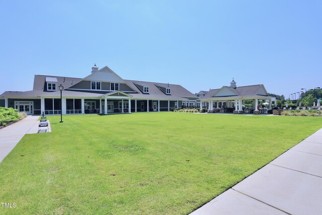 view of home's community featuring a yard and a gazebo