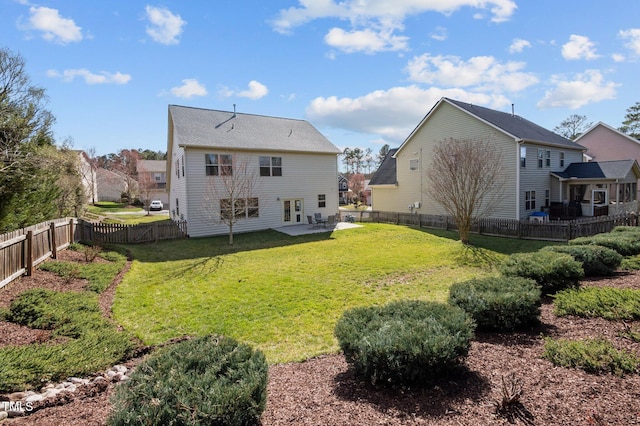 rear view of property with a patio