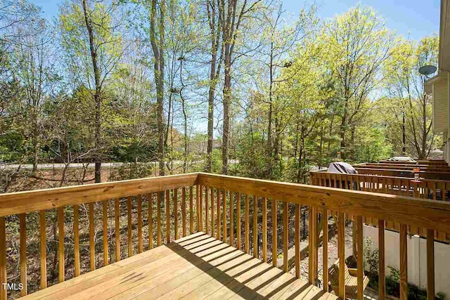 8016 Sycamore Hill Ln, Raleigh, NC 27612 - view of wooden terrace