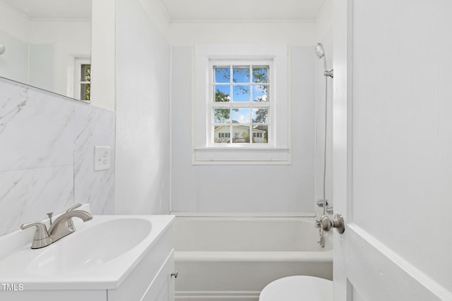 183 Red Hill Loop Rd, Warrenton, NC 27589 - full bath featuring toilet,  shower combination, and vanity