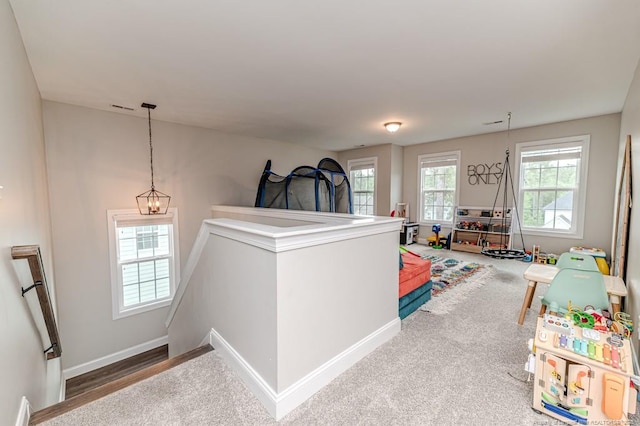 interior space featuring baseboards