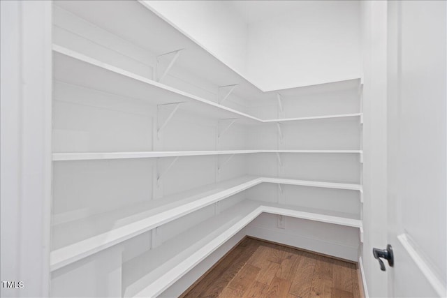 view of storage area