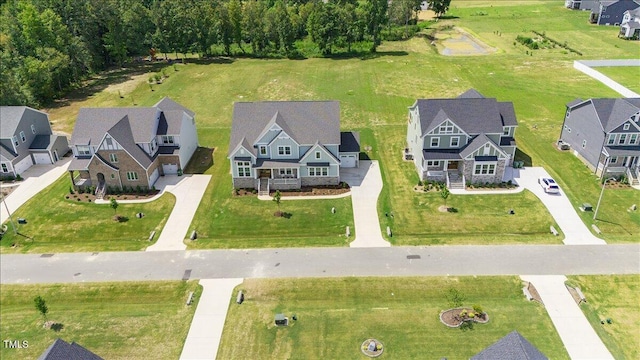 aerial view of residential area