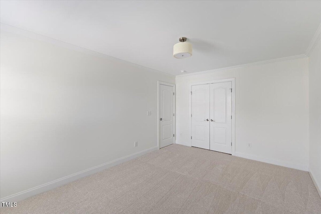 833 Ember Dr, Durham, NC 27703 - carpeted spare room featuring baseboards and crown molding