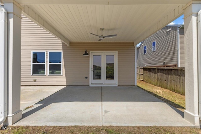 833 Ember Dr, Durham, NC 27703 - view of patio / terrace with ceiling fan and an attached carport