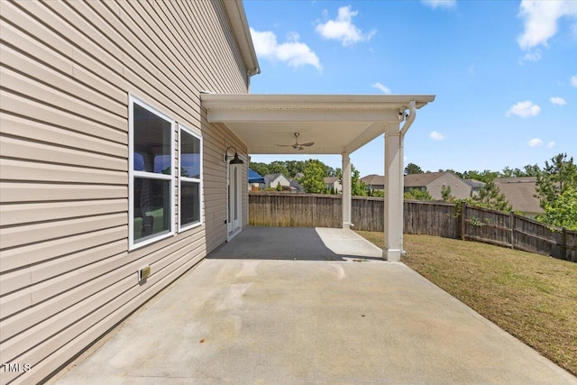 833 Ember Dr, Durham, NC 27703 - view of patio featuring ceiling fan