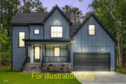 188 Buckaroo Dr, Louisburg, NC 27549 - modern farmhouse featuring covered porch, board and batten siding, driveway, a garage, and a front yard