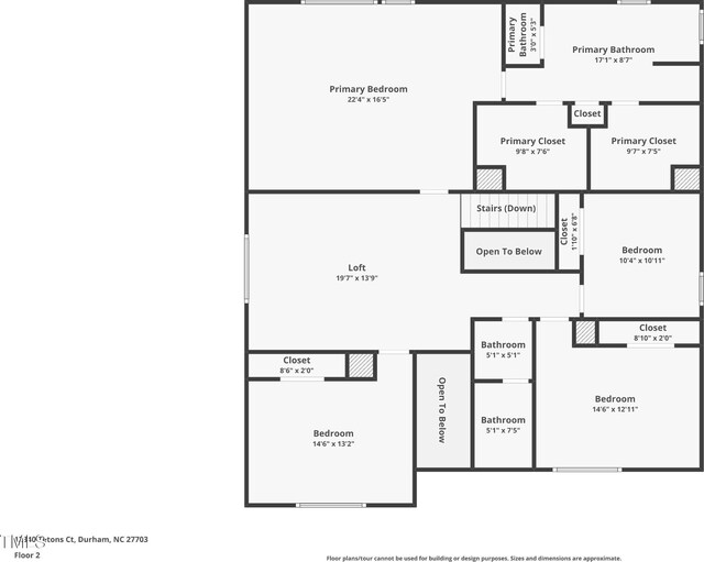 12340 Tetons Ct, Durham, NC 27703 - view of floor plan / room layout