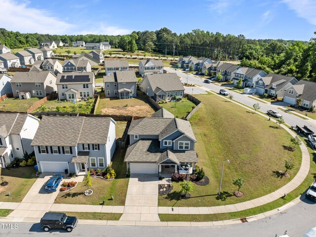 aerial perspective of suburban area
