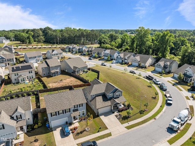 aerial view of residential area