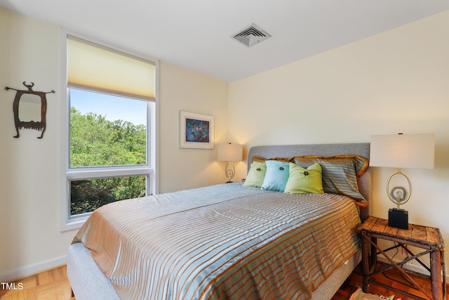 bedroom with baseboards