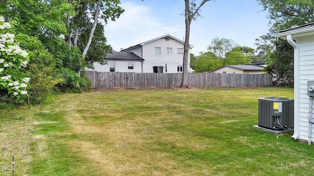 412 W Stallings St, Clayton, NC 27520 - view of yard featuring fence and cooling unit