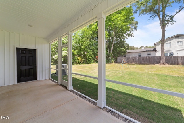 412 W Stallings St, Clayton, NC 27520 - unfurnished sunroom with plenty of natural light