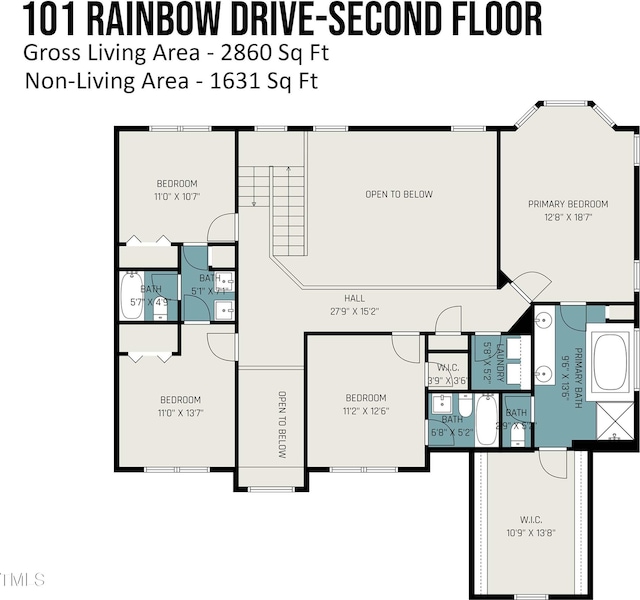 101 Rainbow Dr, Carrboro, NC 27510 - floor plan / room layout