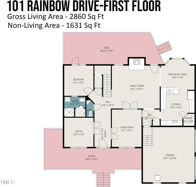 101 Rainbow Dr, Carrboro, NC 27510 - property floor plan