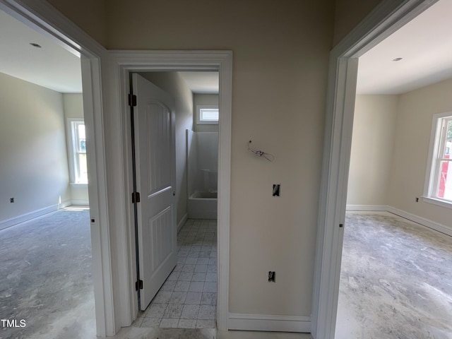 506 S Vance St, Fremont, NC 27830 - hall with plenty of natural light and baseboards