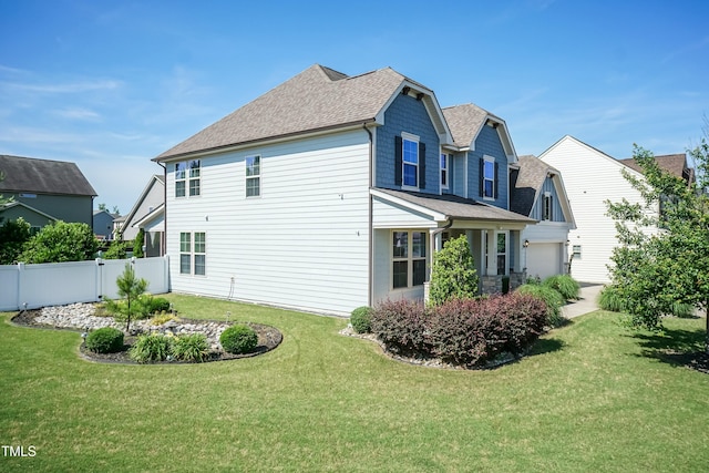 3536 Greenville Loop Rd, Wake Forest, NC 27587 - view of side of property with a shingled roof and a garage