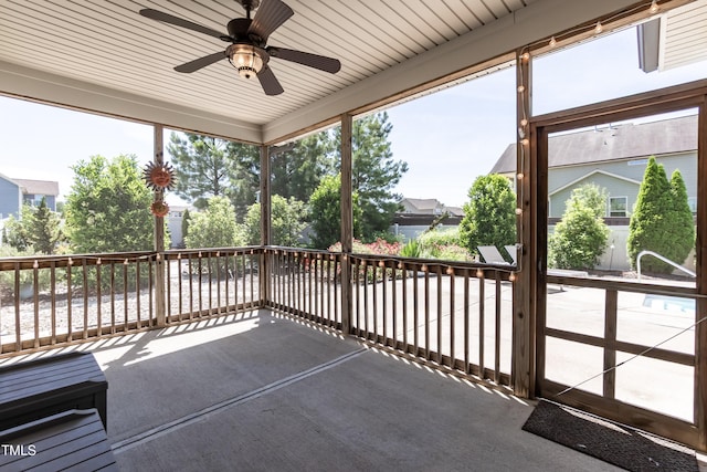 3536 Greenville Loop Rd, Wake Forest, NC 27587 - view of patio / terrace featuring ceiling fan