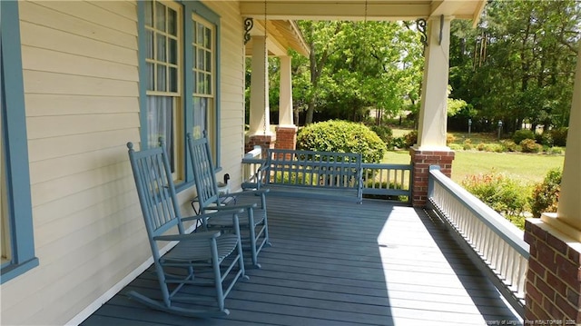 1042 Oquinn Rd, Maxton, NC 28364 - view of porch