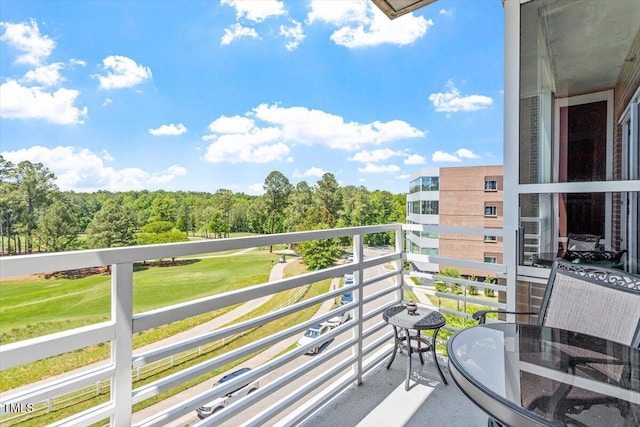 view of balcony