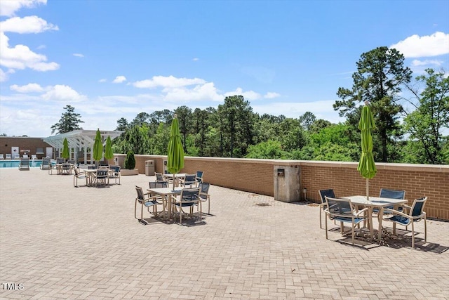 view of patio / terrace with outdoor dining area