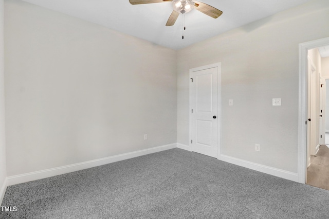 157 Gumtop Dr, Zebulon, NC 27597 - carpeted empty room featuring a ceiling fan and baseboards