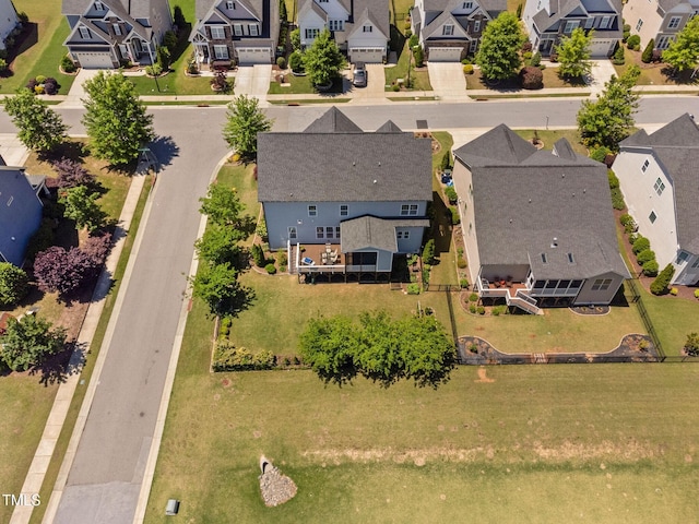 aerial view of residential area